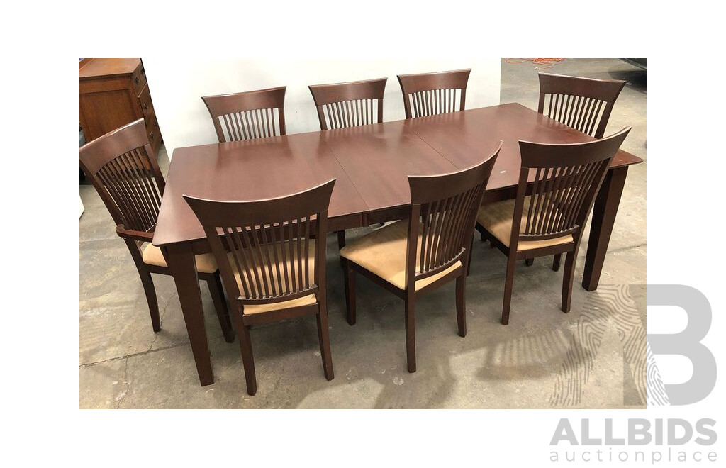 Nine Piece Extension Dining Setting