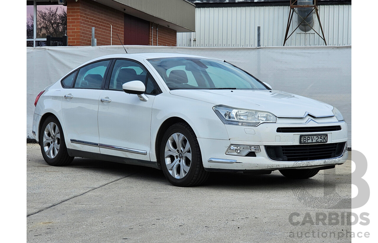 9/2010 Citroen C5 2.0 HDI Comfort X7 4d Sedan White 2.0L