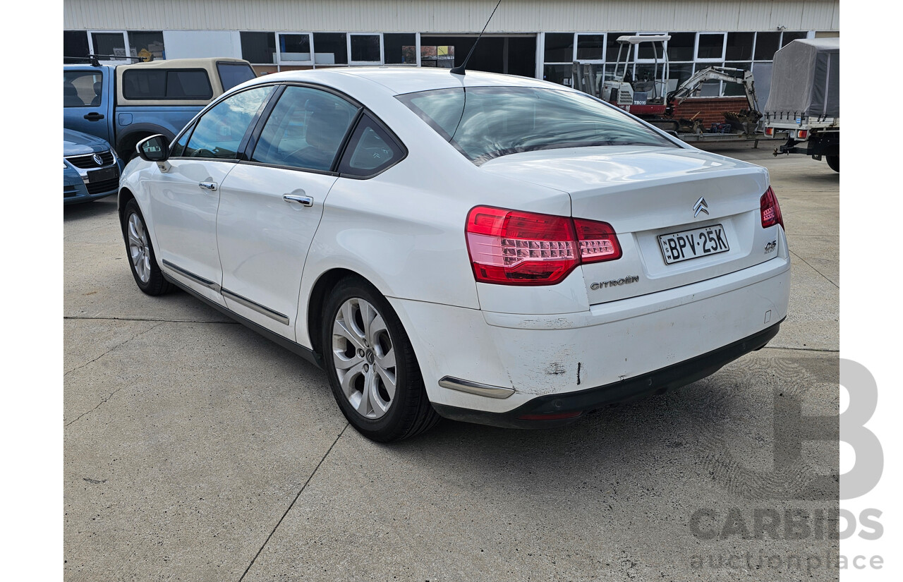 9/2010 Citroen C5 2.0 HDI Comfort X7 4d Sedan White 2.0L