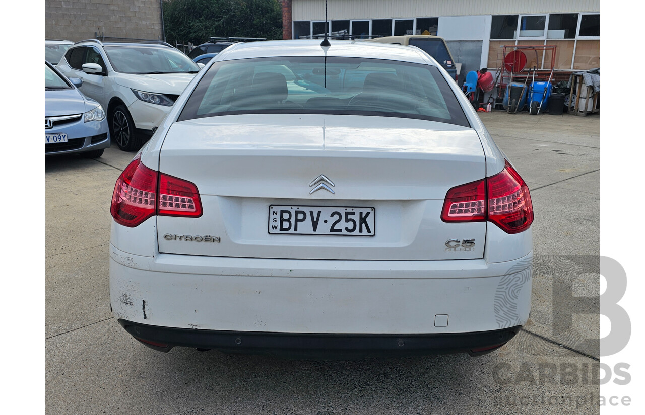 9/2010 Citroen C5 2.0 HDI Comfort X7 4d Sedan White 2.0L