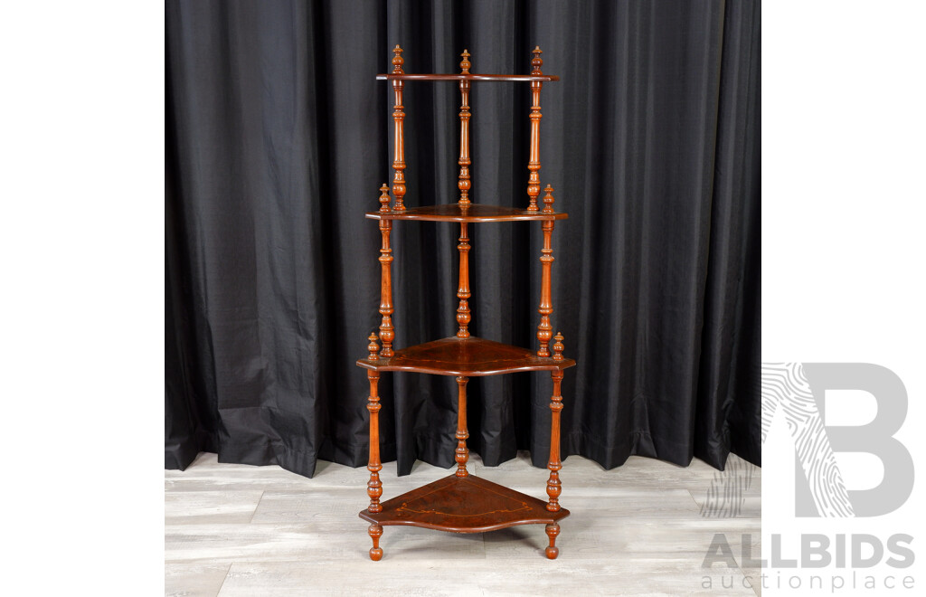 Reproduction Mahogany Three Tier What Not