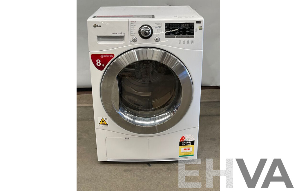 LG Sensor Dry 8kg Front Loader Condenser Clothes Dryer