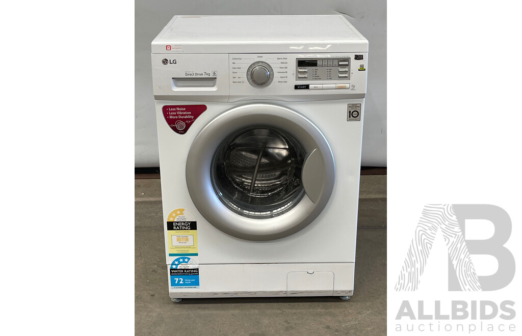 LG Direct Drive Front Loader Washing Machine 7kg