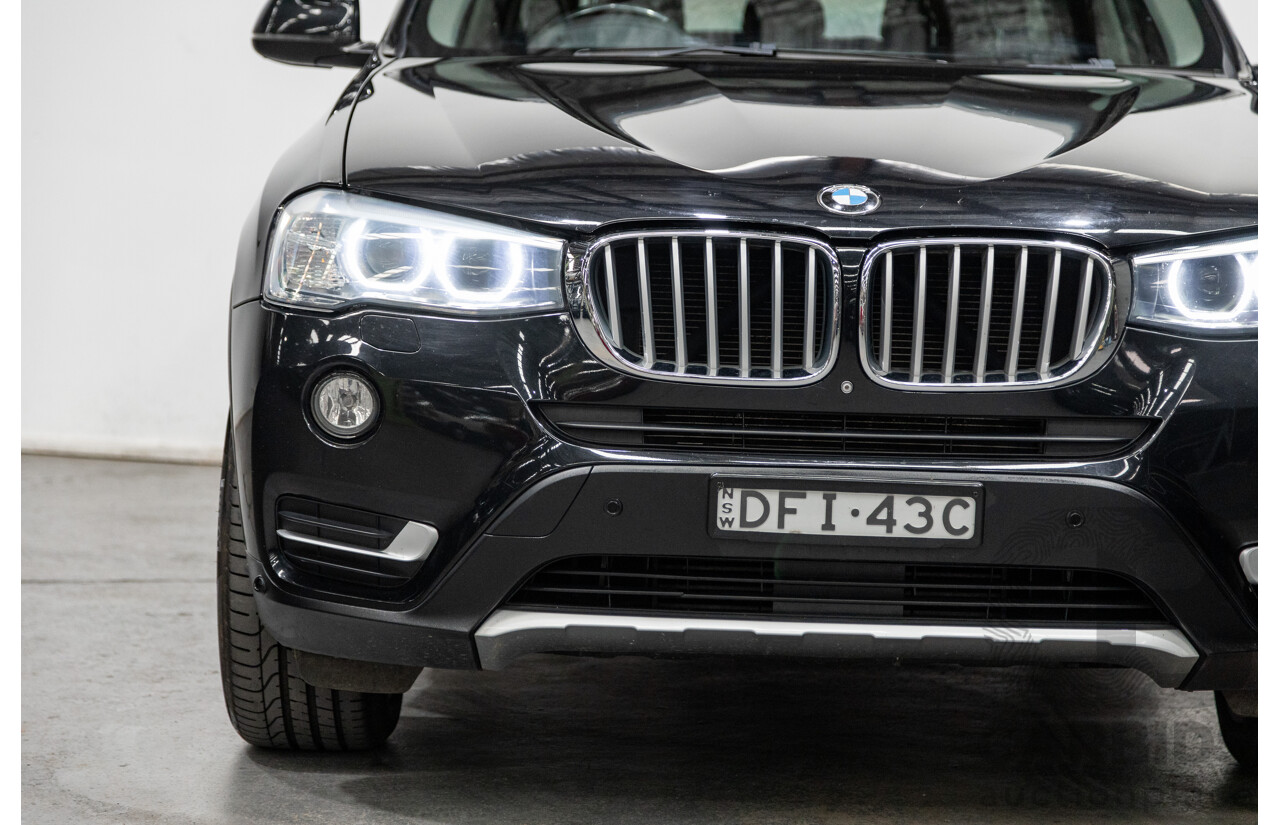 4/2015 BMW X3 Xdrive 30d LCI (AWD) F25 MY15 4d Wagon Black Sapphire Metallic Turbo Diesel 3.0L