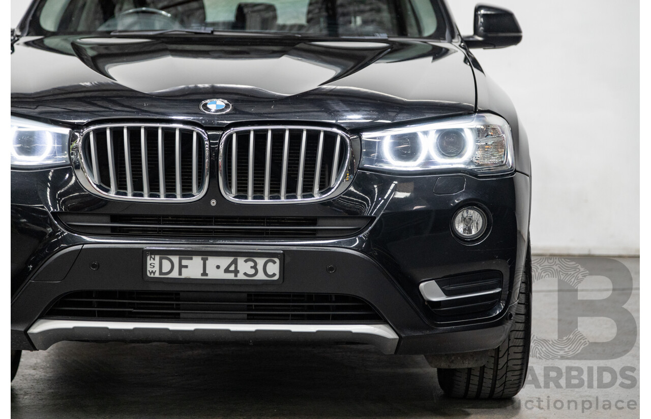 4/2015 BMW X3 Xdrive 30d LCI (AWD) F25 MY15 4d Wagon Black Sapphire Metallic Turbo Diesel 3.0L