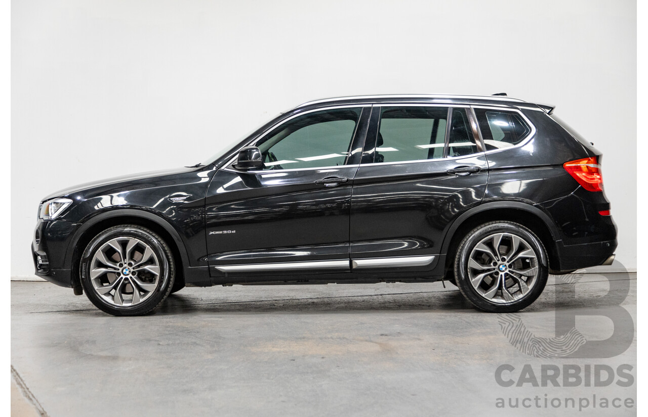 4/2015 BMW X3 Xdrive 30d LCI (AWD) F25 MY15 4d Wagon Black Sapphire Metallic Turbo Diesel 3.0L