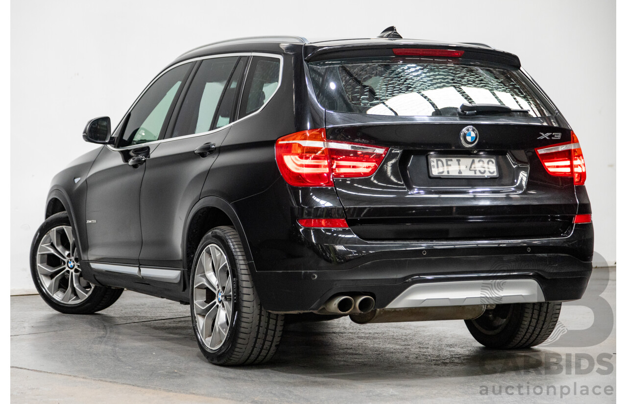 4/2015 BMW X3 Xdrive 30d LCI (AWD) F25 MY15 4d Wagon Black Sapphire Metallic Turbo Diesel 3.0L