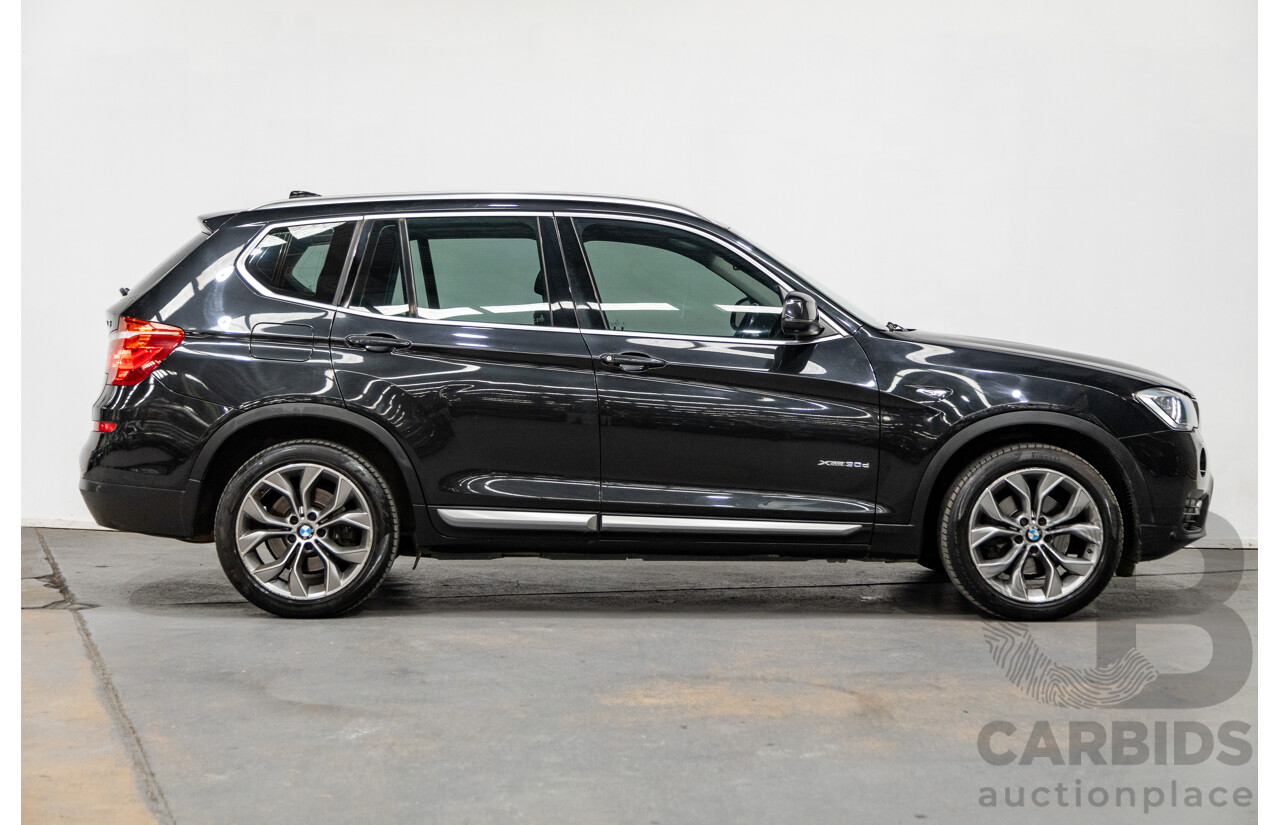 4/2015 BMW X3 Xdrive 30d LCI (AWD) F25 MY15 4d Wagon Black Sapphire Metallic Turbo Diesel 3.0L