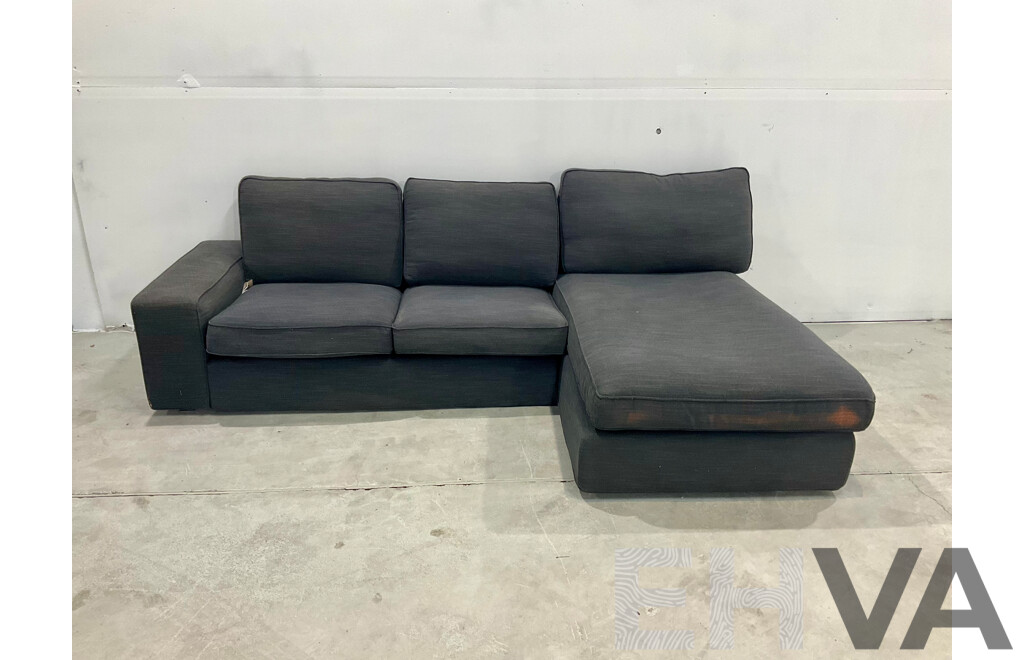IKEA Kivik LH Three Seater Sofa with Chaise