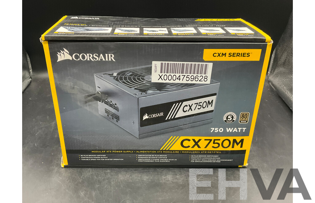 Corsair (CX750M) CX-M Series 750 Watt 80 PLUS Bronze Semi Modular ATX
