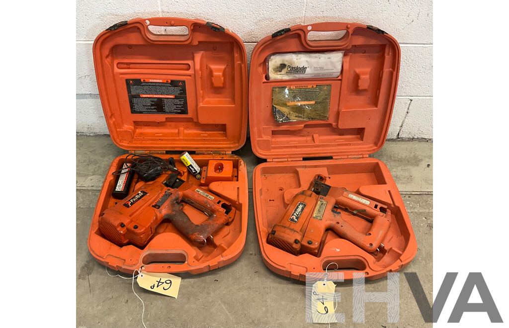 Paslode IM250 II Straight Finish Nailer's - Lot of 2