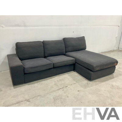 IKEA Kivik LH Three Seater Sofa with Chaise