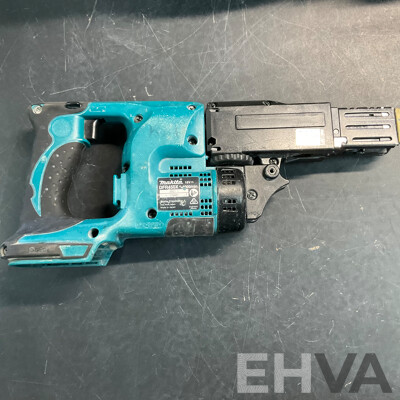 MAKITA DHP485 Brushless Hammer Driver Drill & DFR450X Mobile Autofeed Screwdriver & Assorted of Tools with Carry Bag