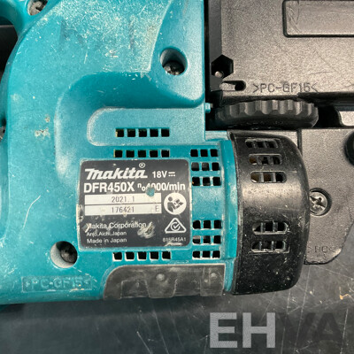 MAKITA DHP485 Brushless Hammer Driver Drill & DFR450X Mobile Autofeed Screwdriver & Assorted of Tools with Carry Bag