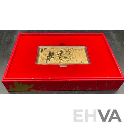 China Coin 10mg 99.9% Gold Plated Bar