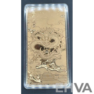 China Coin 10mg 99.9% Gold Plated Bar