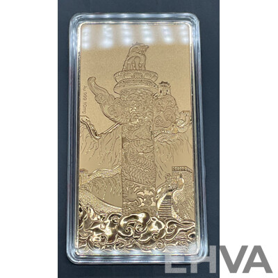 China Coin 10mg 99.9% Gold Plated Bar