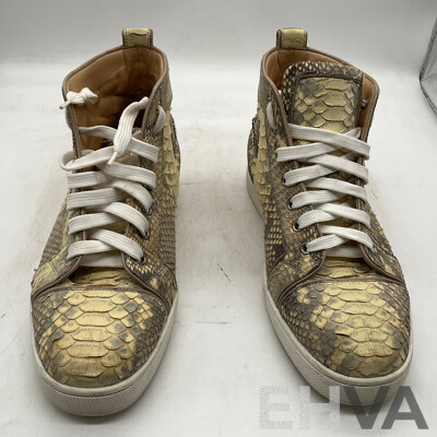Christian Louboutin Aurelien Flat Python Shoe (Size 42)