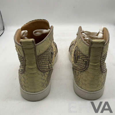 Christian Louboutin Aurelien Flat Python Shoe (Size 42)