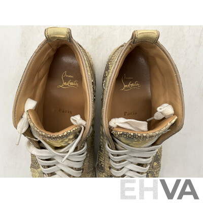 Christian Louboutin Aurelien Flat Python Shoe (Size 42)