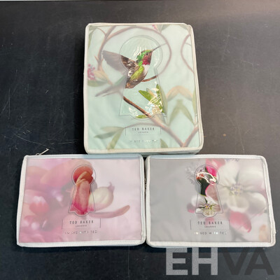 TED BAKER  Highgrove & Blenheim Jewels Quilt Cover ( King Size ) & Assorted of Pillow Case - Lot of 5