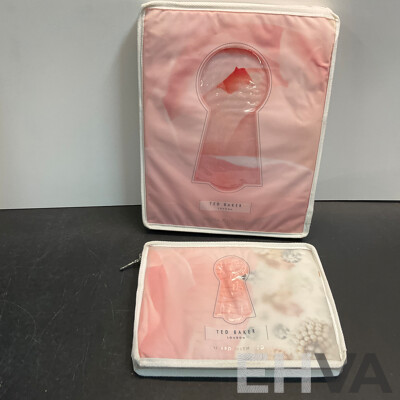 TED BAKER  Highgrove & Blenheim Jewels Quilt Cover ( King Size ) & Assorted of Pillow Case - Lot of 5