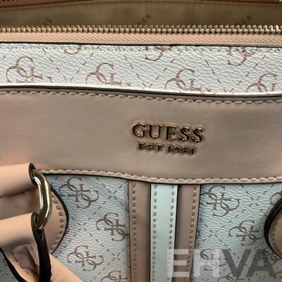GUESS KASINTA Triple Compartment Satchel Bag & Filmore Mini White Crossbody Bag