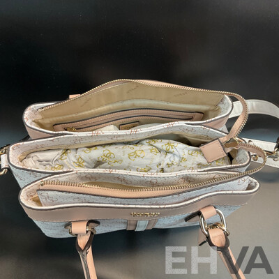 GUESS KASINTA Triple Compartment Satchel Bag & Filmore Mini White Crossbody Bag