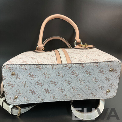 GUESS KASINTA Triple Compartment Satchel Bag & Filmore Mini White Crossbody Bag