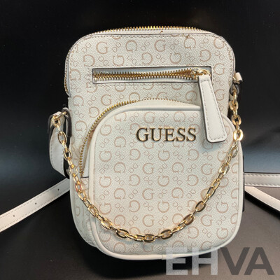GUESS KASINTA Triple Compartment Satchel Bag & Filmore Mini White Crossbody Bag