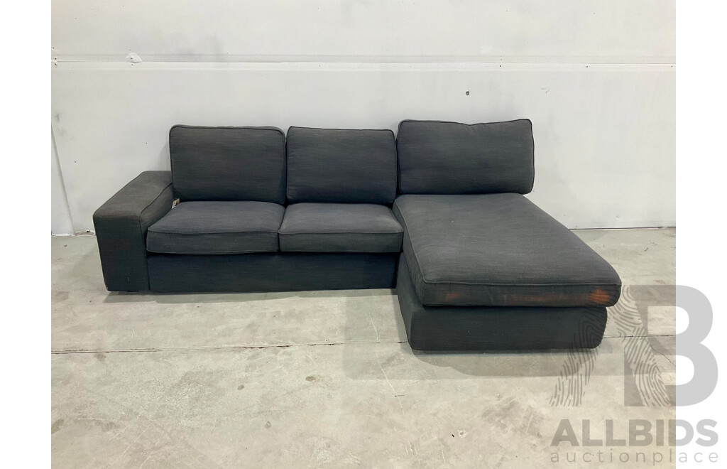 IKEA Kivik LH Three Seater Sofa with Chaise