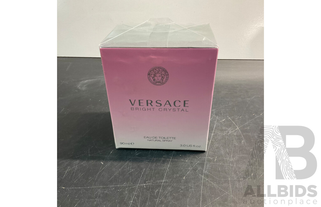 VERSACE Bright Crystal 90ml Eau De Toilette & GUCCI the ALCHEMISTS GARDEN 1.5ml X2 & BRITNEY SPEARS Midnight Fantasy Eau De Parfum 100ml X2