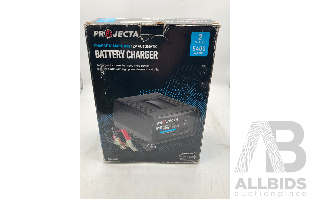 PROJECTA 5400mA Vehicle Battery Charger - ORP $199.99