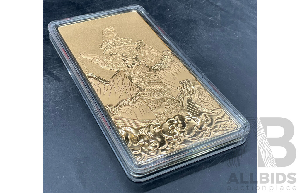 China Coin 10mg 99.9% Gold Plated Bar