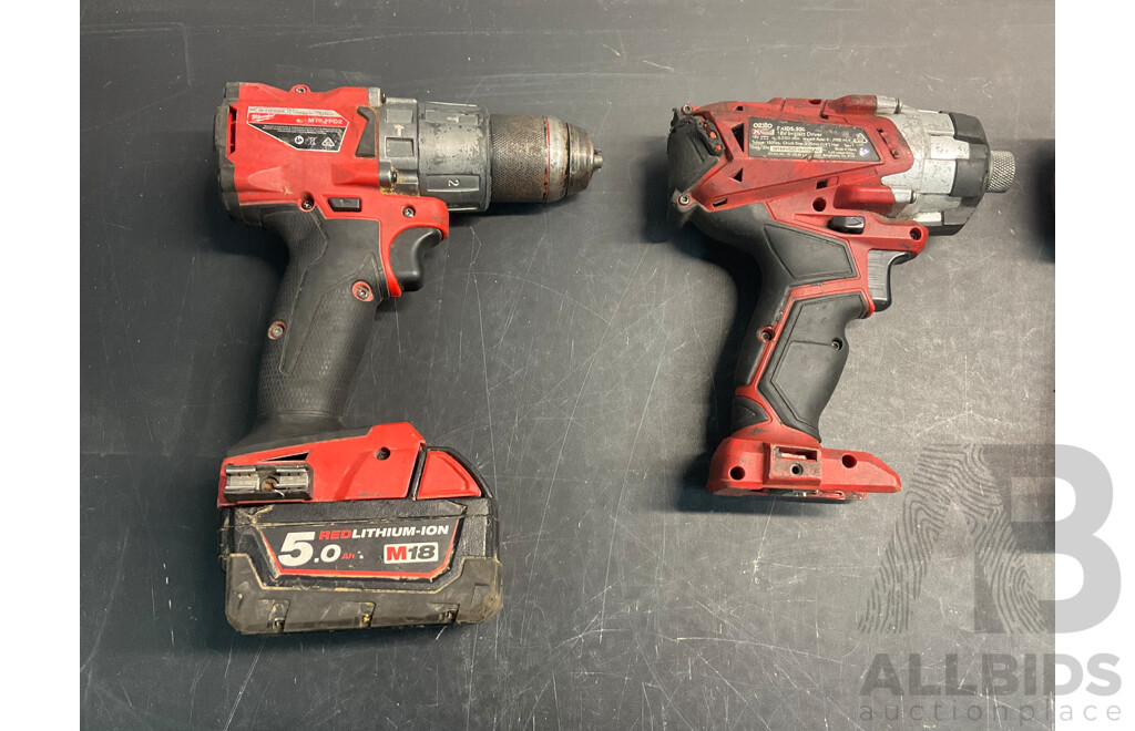 MILWAUKEE Drills (x4) and Chargers (x2)