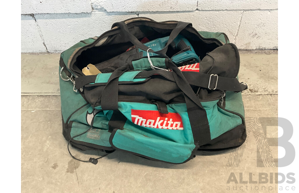 MAKITA Bag of Tools - Chuck Drill, Angle Grinders, Jigsaw, Cordless Saber Saw