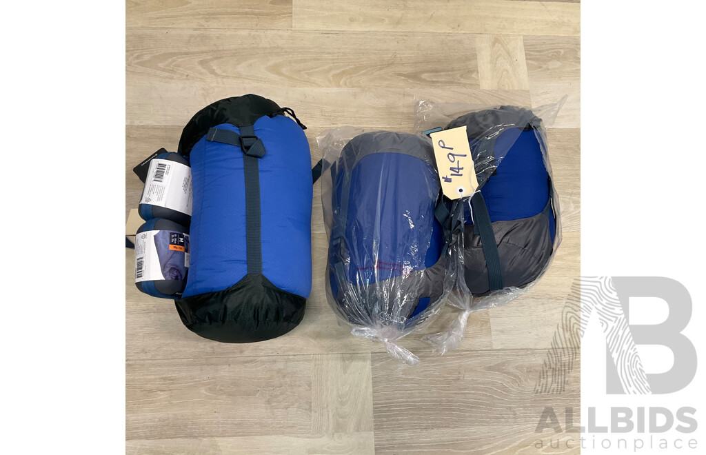 DENALI Capsule 500 & Lite 100 Sleeping Bag & SEATOSUMMIT Tek Towel