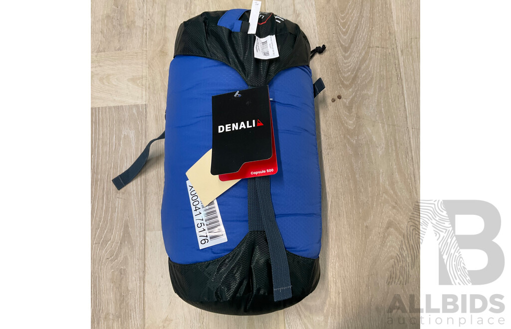 DENALI Capsule 500 & Lite 100 Sleeping Bag & SEATOSUMMIT Tek Towel