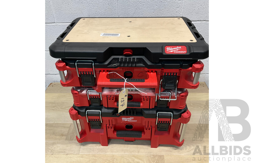 MILWAUKEE Packout Tool Box  with Assorted of Hand Tools and Screws