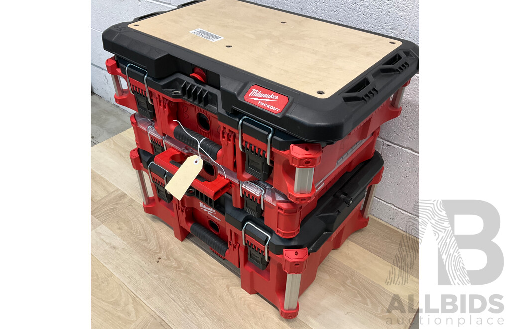 MILWAUKEE Packout Tool Box  with Assorted of Hand Tools and Screws