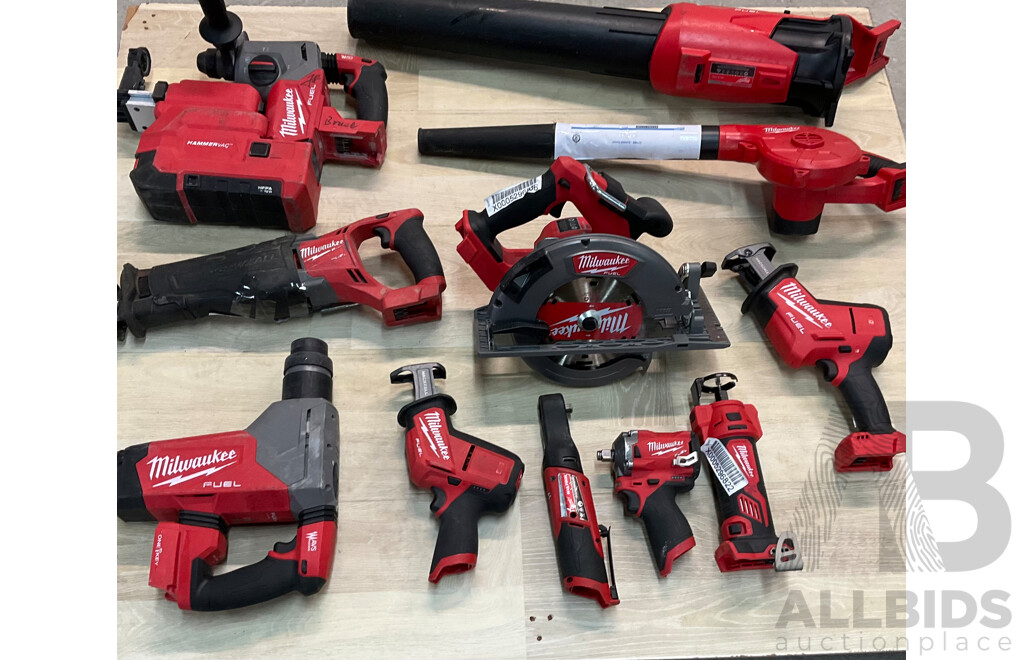 Assorted of MILWAUKEE Tools - Skin Only