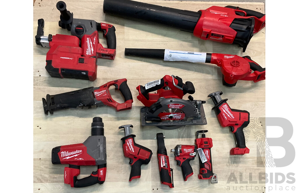 Assorted of MILWAUKEE Tools - Skin Only