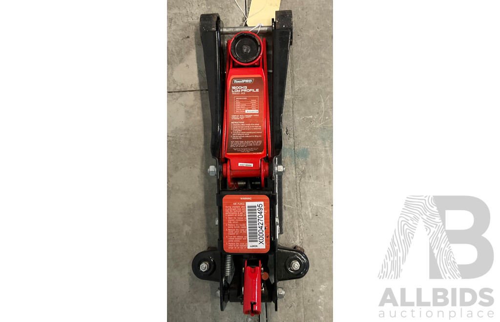 TOOLPRO 1600KG Low Profile Trolley Jack