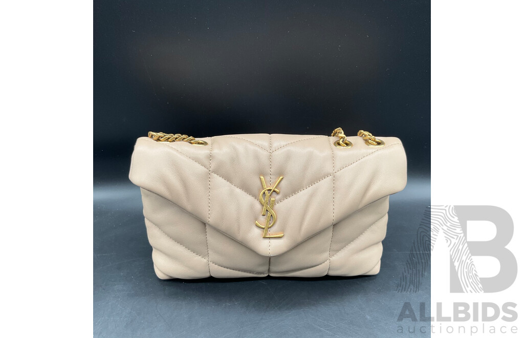 Fashion Beige Shoulder Bag for Women Branded Saint Laurent