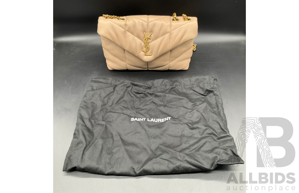 Fashion Beige Shoulder Bag for Women Branded Saint Laurent