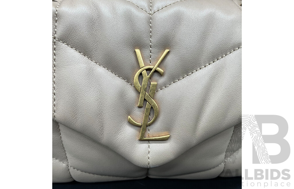 Fashion Beige Shoulder Bag for Women Branded Saint Laurent