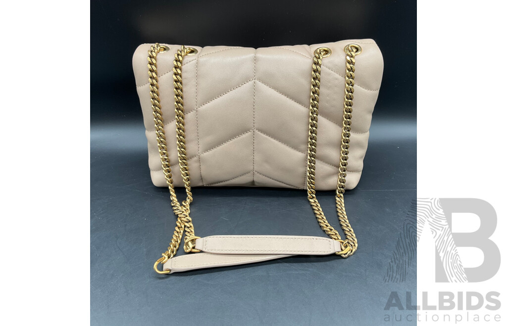 Fashion Beige Shoulder Bag for Women Branded Saint Laurent