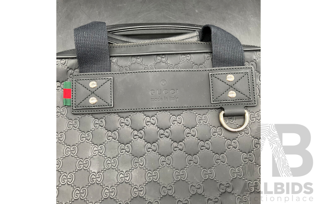 Unisex Black Laptop Case Branded Gucci