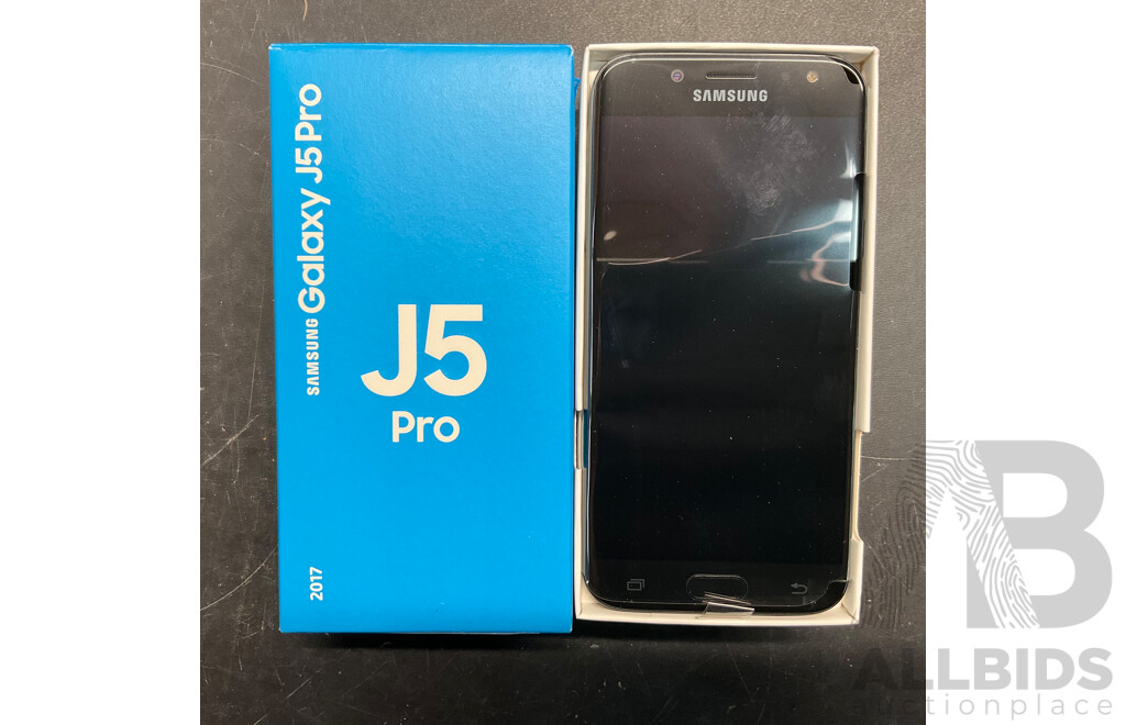 SAMSUNG Galaxy J5 Pro 32GB Black Mobile Phone - Lot of 2