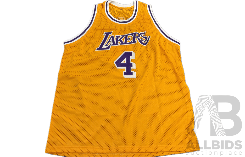 Hit Parade 2015/16 Edition Autographed Basketball Jersey - LAKERS 4 Scott - Size L